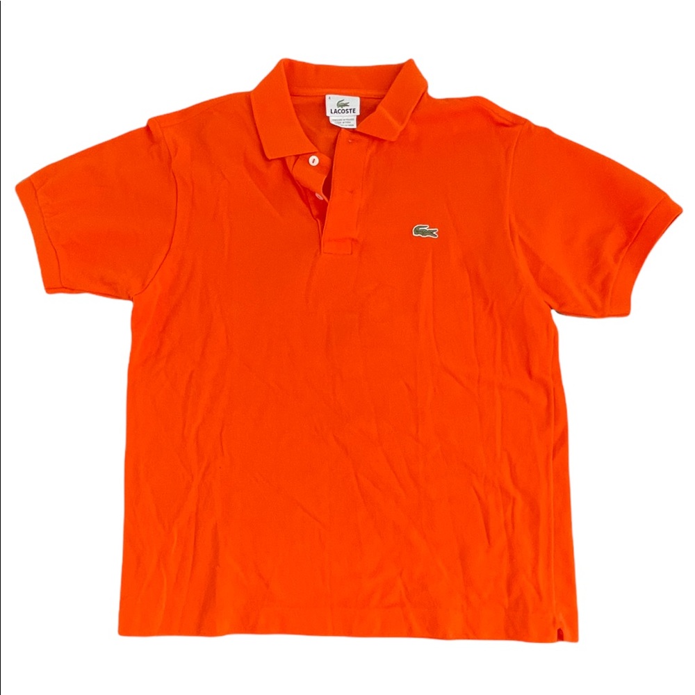 Lacoste Medium Size 4 Orange Polo